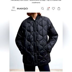 Mango Lightweight Quilted Anorak Jacket
